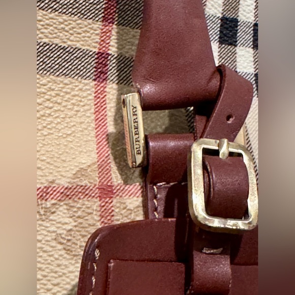 BURBERRY Vintage Haymarket Check Canvas Garment Bag - Picture 4 of 17